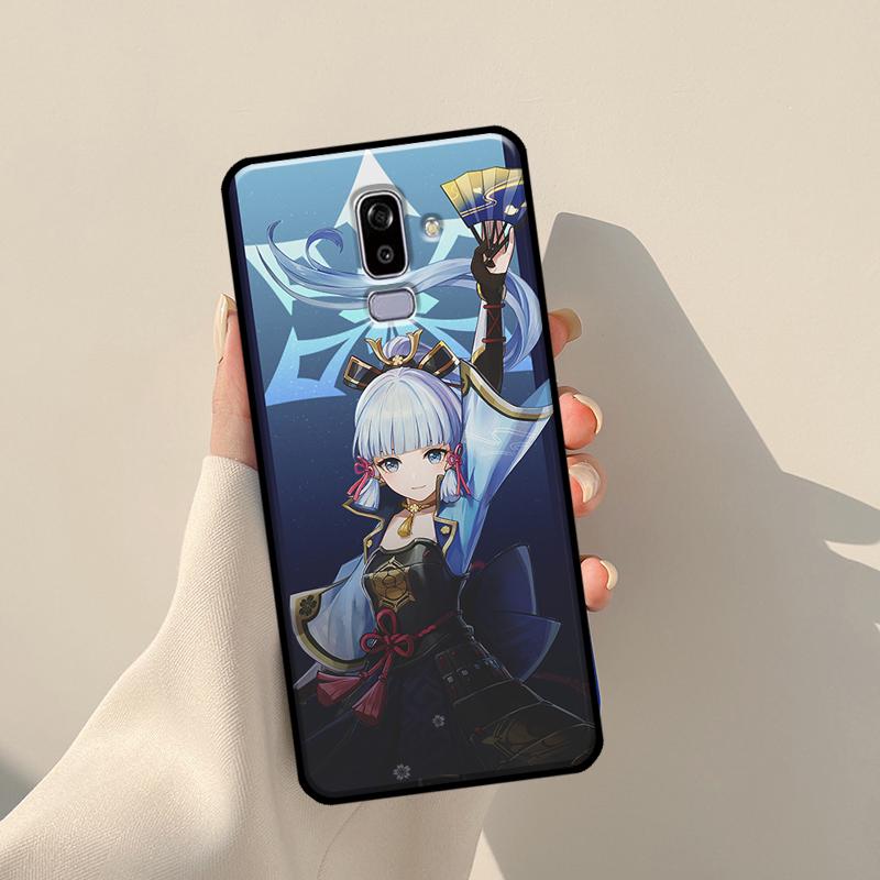 Камисато Аяка Genshin ударный чехол для Samsung Galaxy J4 J6 Plus 2018 A6 A7 A8 A9 J8 J1 2016 A3 A5 J3 J7 J5 2017 чехол