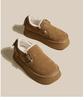 Winter Lady Retro Platform Snow Shoes Thickened Frosted Soft Warm Casual Cotton Women Shoes Concise Fashion Women Cotton Shoes