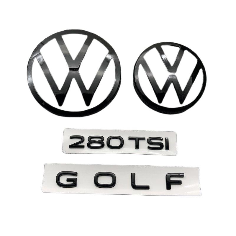 Для VW Volkswagen Jetta MK5 Golf Автомобильный передний значок логотип закрытый ABS наклейка Для Volkswagen Golf 5/6/7/7.5/8 280TSI передний и задний