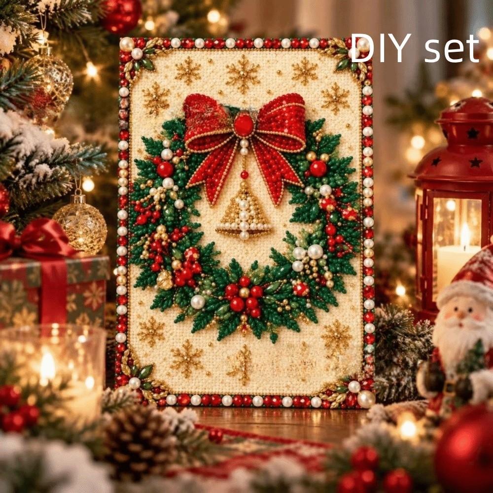 2D Flat DIY Pearl Painting Kit Sun Catcher Christmas Hanging Decoration Window Decoration