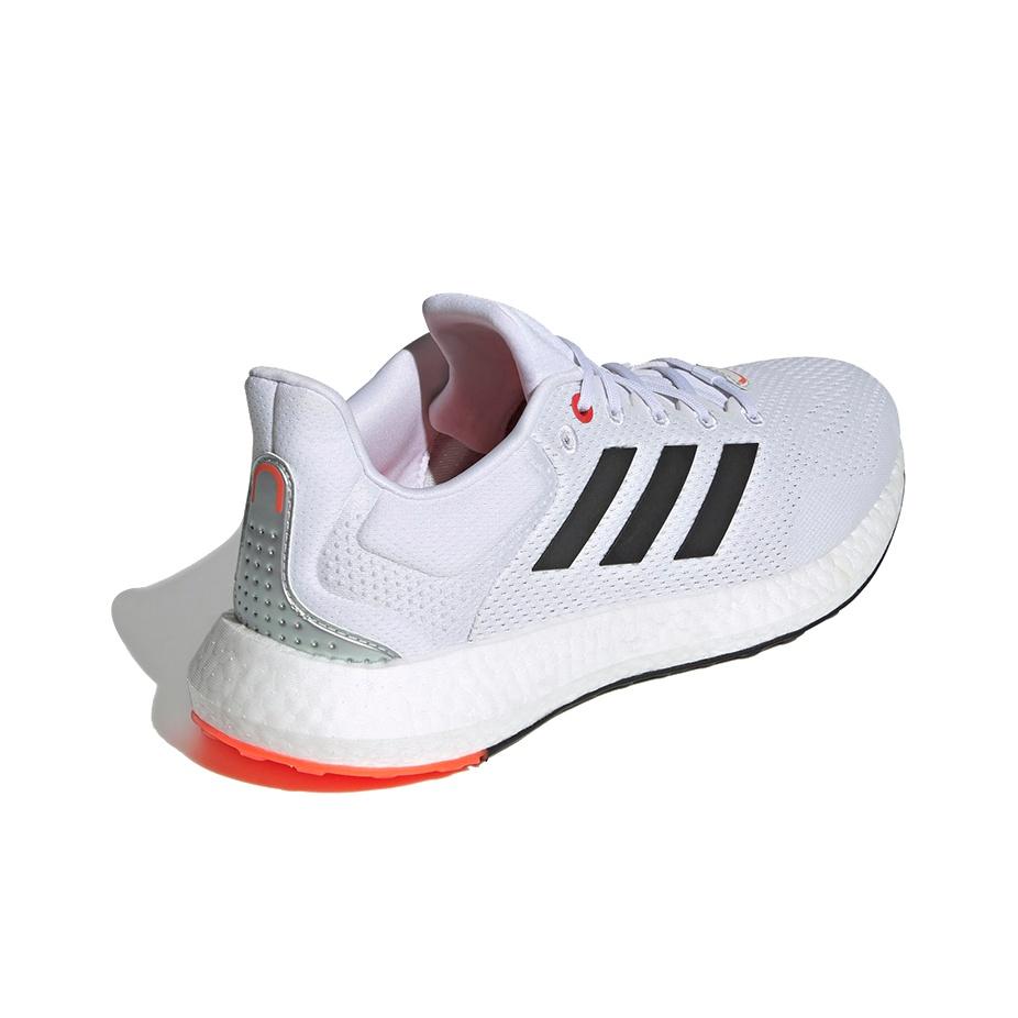 adidas PureBoost 21 White Solar Red Кроссовки унисекс Cloud-White Core-Black GY5099