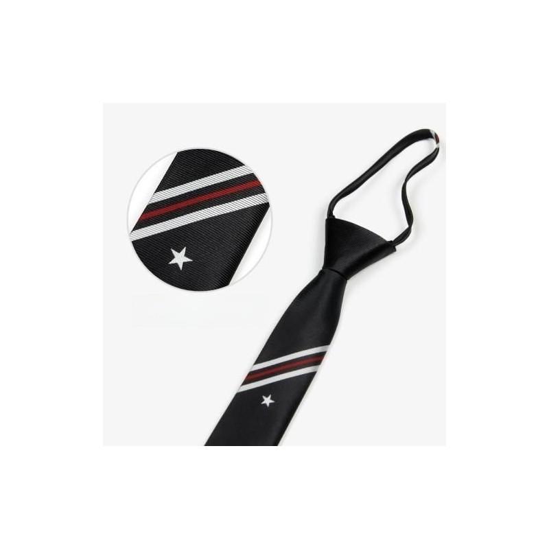 Вышитый галстук с тигром для детей из полосатой шерсти для школы или повседневной носки