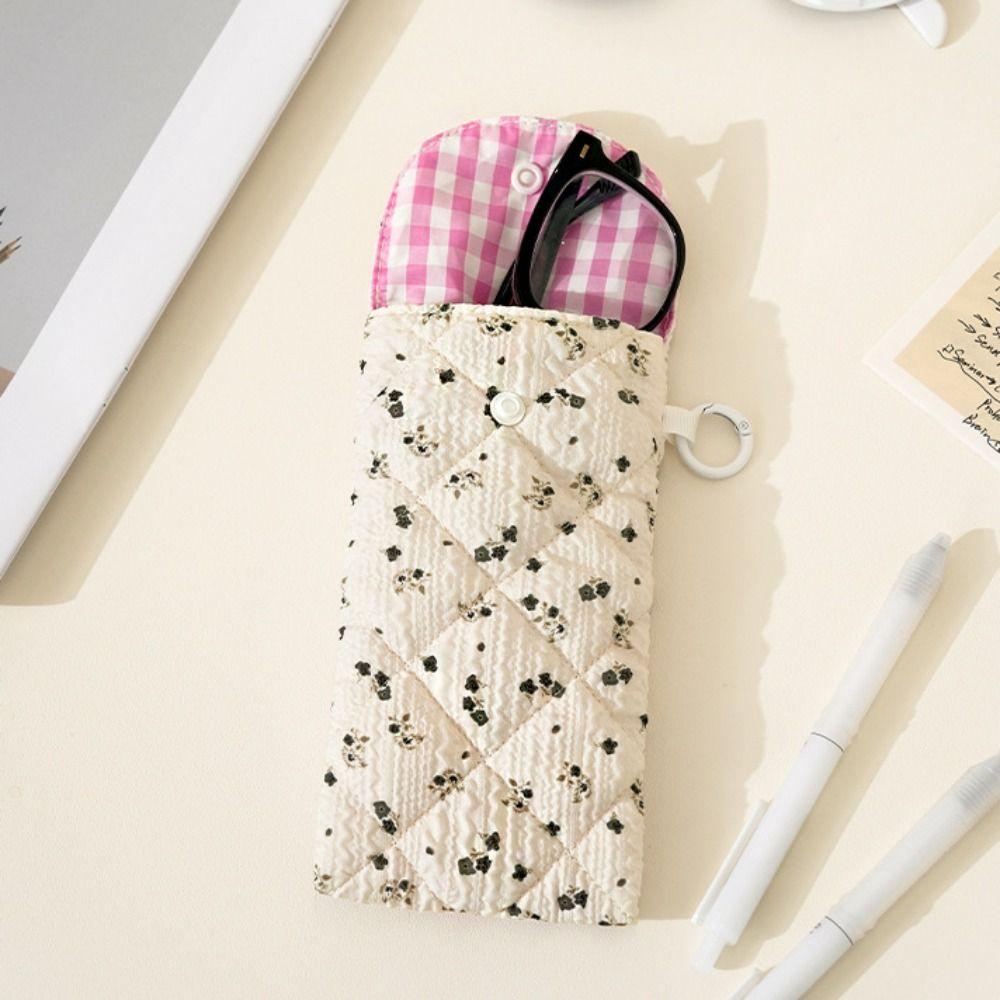 Portable Glasses Storage Bag Flower Sunglasses Pouch Cloth Printed Glasses Bag Male