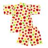 Jinbei for Made with Japanese Tomato 100cm Girls, Kids, Fabric, 100% Cotton, Print, Cream,