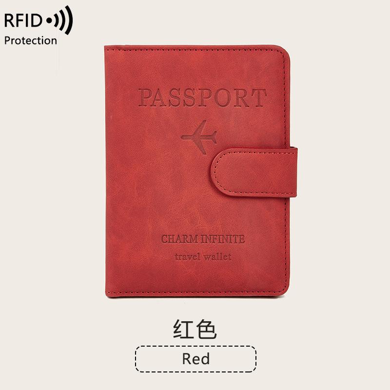 Новая противокражная сумка-кошелек для паспорта с эффектом кожи, многофункциональная портативная сумка для документов, дорожный держатель для паспорта