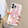 Мультяшный милый чехол Kuromi для iPhone 17 Pro Max Air 12 Mini 16 7 8 XR 15 11 14 Plus 13 Pro XS Max Мягкая крышка для телефона