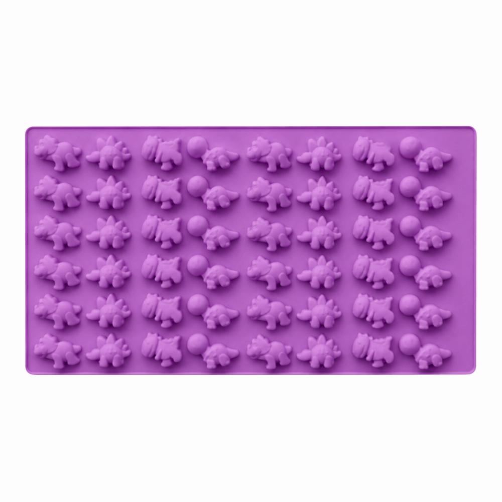 DIY Dinosaur Chocolate Mold 48 Cavity Jelly Fondant Mold Flexible Silicone Mold  Pastry Making
