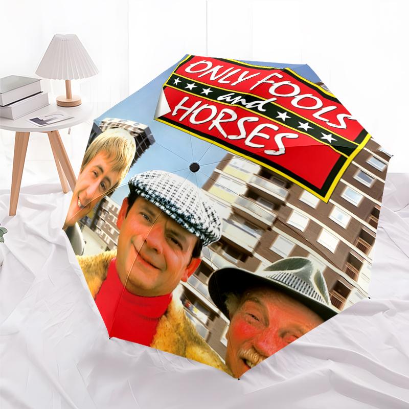 Only Fools and Horses Fashionable Automatic Opening/Closing Folding Umbrella. Portable and Foldable, Ideal for Gift, Travel, and Daily Use.