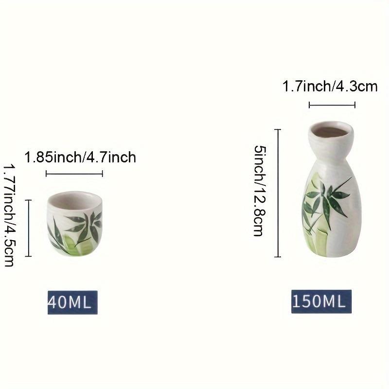 5 шт./компл., набор керамических бокалов для вина, креативный узор, керамическая чашка и чайник, портативный для кемпинга, пикника, подарок на день рождения