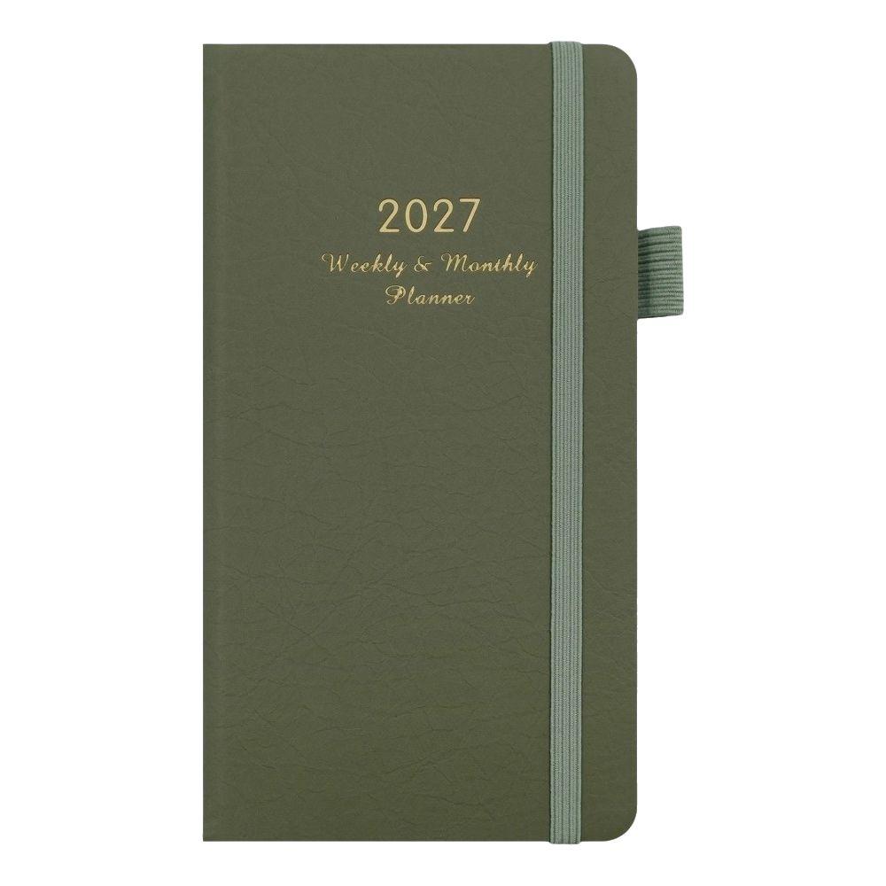 Leather 2027 Planner Notebook Pen Loop Schedule Organizer New Monthly Planner Office Planning