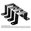 4Pcs Heavy Duty Deck Fence Brackets For 4x4inch Wood Post Beam With Black Powder Coating for Efficient Structure Support