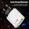 58W Dual Fast Charger with 2PD + QC3.0 for EU/US/UK/AU Plugs