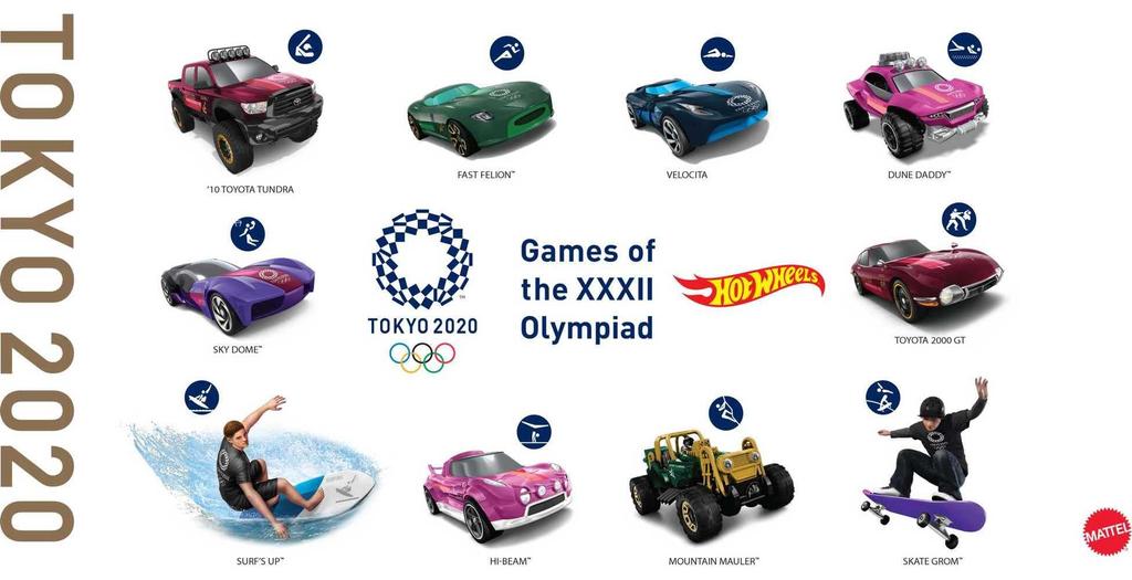 Hot Wheels Tokyo Olympics Pack GRG54 10-Car