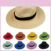 Summer Wide Brim Straw Hat With Uv Defense And Ventilation For Outdoor Events