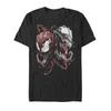 Unisexs cottondyed superhero Tshirt featuring the characters Carnivore and Venom on the design