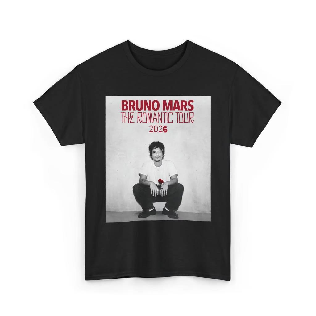 Bruno Mars The RoUnisextic Tour 2026 Graphics 100cotton Unisex Shirt Y2K ONeck Short Sleeve Unisexs Womens Summer Tshirt Fan Gifts