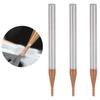 3Pcs Milling Cutter 4 Flutes Tungsten Steel CNC End Mill Cutting Tool 1.5 x 50 x 4T