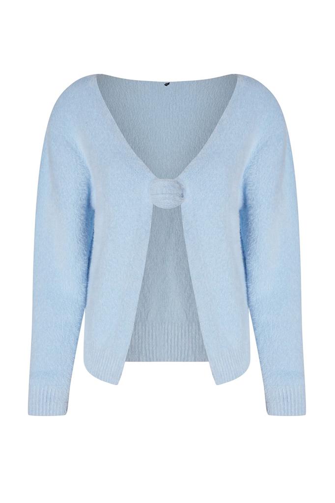 Женский модный стильный кардиган с розовым трикотажным кардиганом с перьями розы