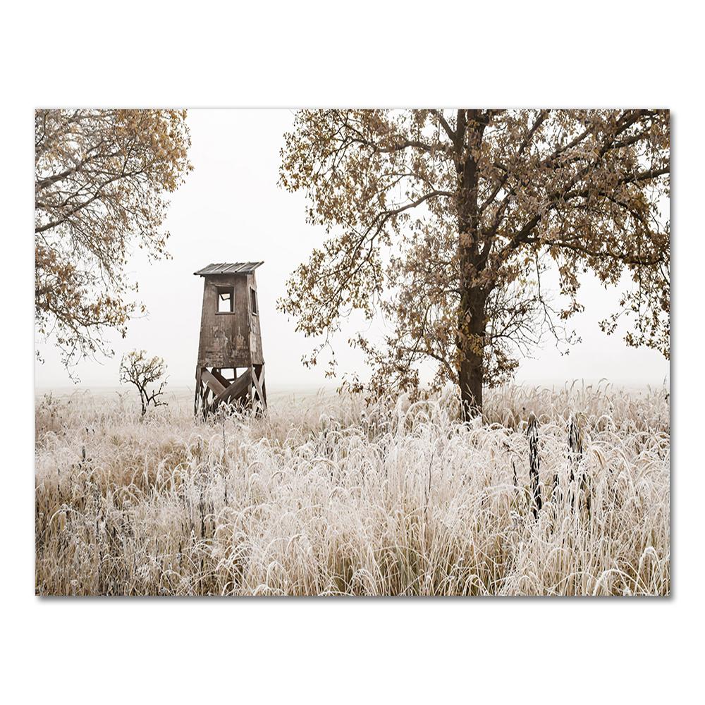Scandinavian Poster and Print Winter Nature Landscape Canvas Painting Beer Deer Animal Wall Art Picture Nordic Style Home Decor