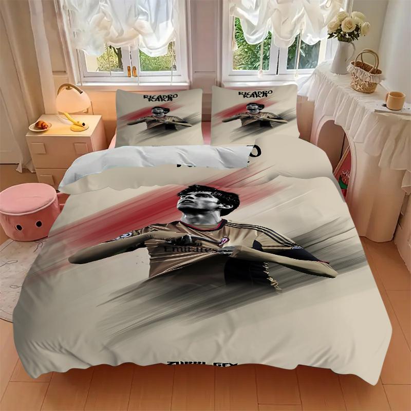 3Pcs Ricardo Kaka Artwork Bedding Sets For All Sizes New 3D Printed Bed Cover Comforter Duvet Cover Pillowcase Bedroom Decoration