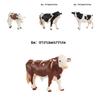 Kid's Gift Animal Model Simulation Farm Animal Figures Educational Toy Plastic Material Cow Category 14x8cm Size