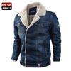 Men Winter Fashion Cowboy Jacket Trendy Warm Fur Liner Denim Thick Jacket Top Coat Mens Jean Jackets Outwear Male Plus Brand Men Clothing