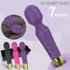 Powerful AV Magic Wand Vibrator for Women Rechargeable 7 Speeds G-Spot Massager & Clitoral Stimulator Silicone Adult Sex Toys for Couple