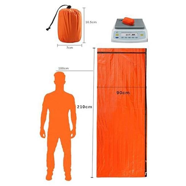 Водонепроницаемый и термостойкий спальный мешок для выживания