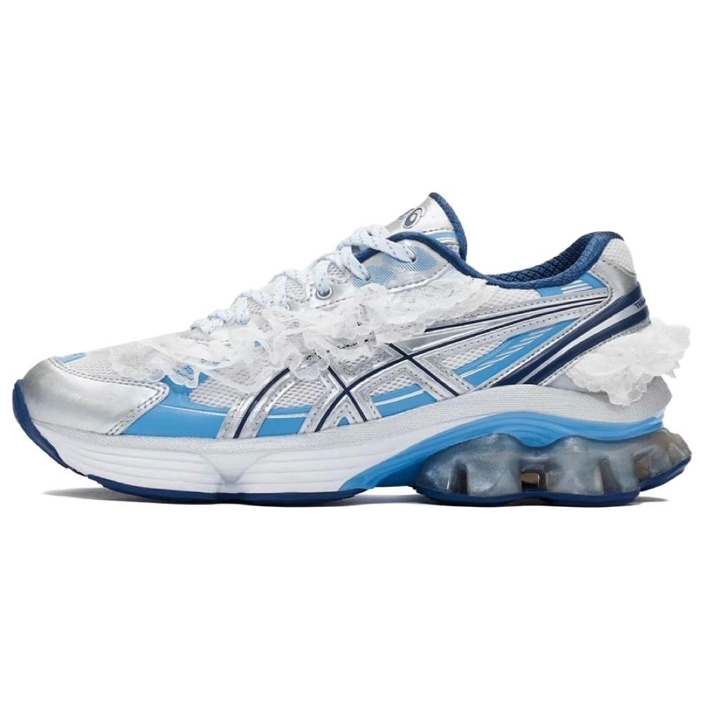 SHUSHU/TONG X ASICS GEL KINETIC FLUENT Abrasion Resistant Low Top Casual Running Shoes Unisex Blue White Sneakers 1203A822-101