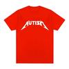Autism Metal Rock Meme T-shirt Unisex Women Fashion Hip Hop Short Sleeve Oversized T-shirts Summer Sport Loose T Shirt Tops