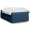 Maison Exclusive - Sommier À Lattes De Lit Avec Matelas Bleu 120x190 Cm Tissu