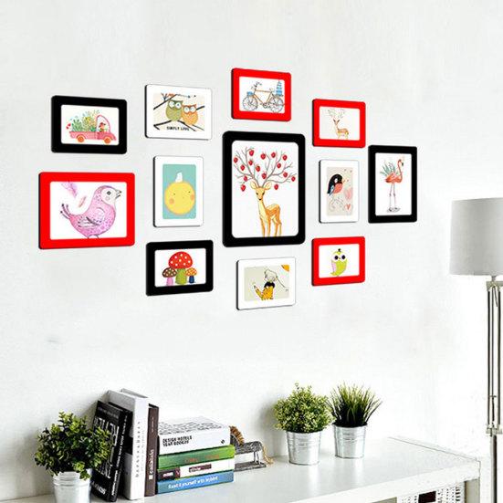 Мини-прямоугольник магнитный магнит на холодильник картина фоторамка DIY Декор