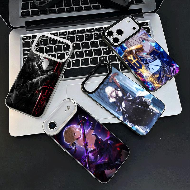 Чехол для телефона Fate Zero Stay Night Saber Ударопрочный для iPhone 17 Air 16 16E 15 Pro Max 14 Plus 13 Mini 12 Задняя крышка Противоударный Веселый