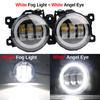 2 Pieces 30W 6000LM LED Fog Light Angel Eye Daylight For Suzuki Swift Sport 2007-2020 H11 Canbus Car Front Fog Lamp DRL Assembly
