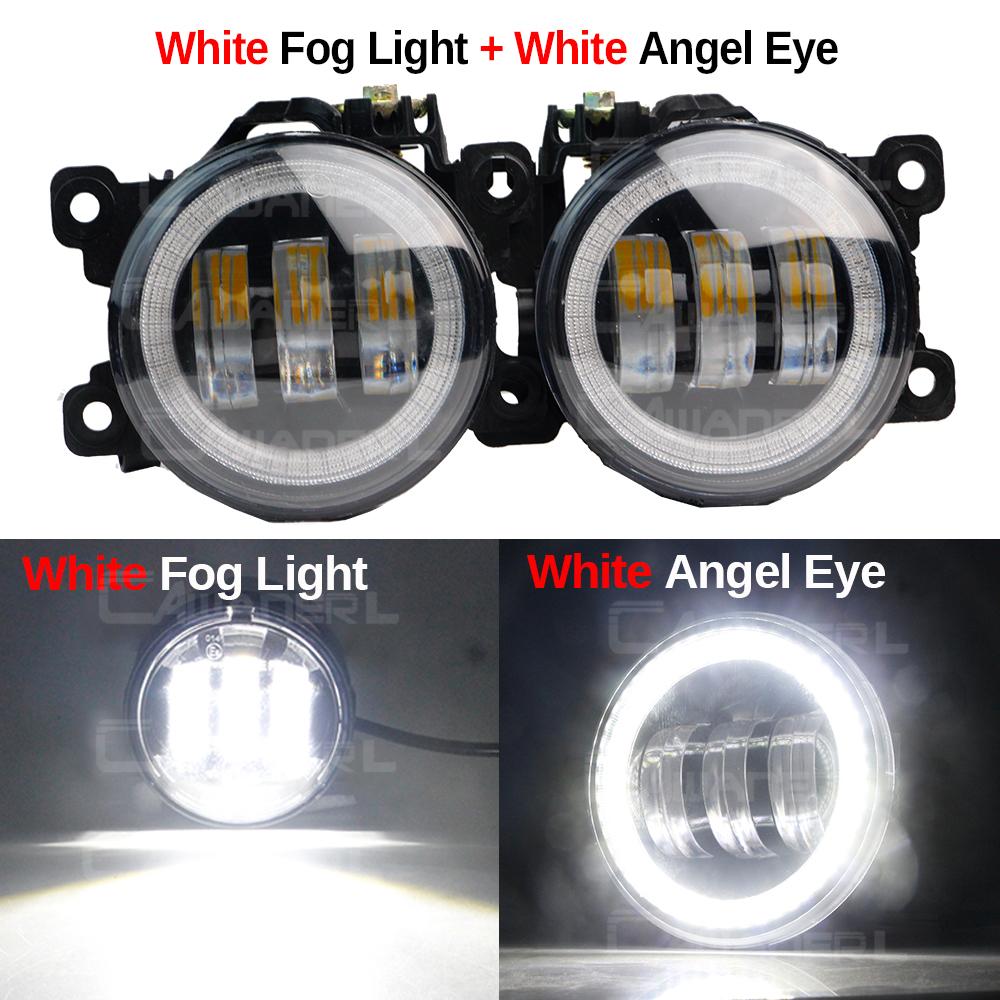 2 Pieces 30W 6000LM LED Fog Light Angel Eye Daylight For Suzuki Swift Sport 2007-2020 H11 Canbus Car Front Fog Lamp DRL Assembly