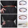 Faux PU Leather Women's Thin Belt Adjustable Skinny Waist Belts New Waistband Decorative Dress