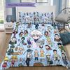 Hunter X Hunter Pattern Bedding Quilt Set Quilt Cover Pillowcase Home Birthday Gift(1 * duvet cover + 2 * pillowcase, without core)