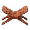 Wooden Rehal Book Stand for Quran, Geeta & Holy Books – Foldable Sheesham Wood Book Holder with Traditional Carving for Prayer, Home & Gifting