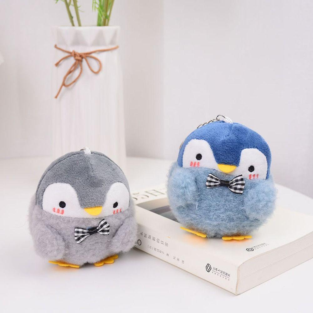 Игрушка для переодевания, женский держатель для ключей, корейский стиль, пряжка для ключей, плюшевый брелок, подвеска в виде пингвина