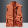 Двусторонний Утепленный Жилет для улицы Мужской Большого размера Жилет Без рукавов Куртка
