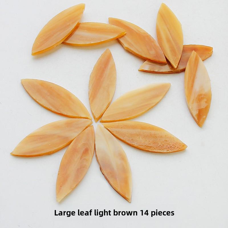 Смешанные цветные листовые слюдяные стеклянные мозаичные детали для украшения подсвечника своими руками