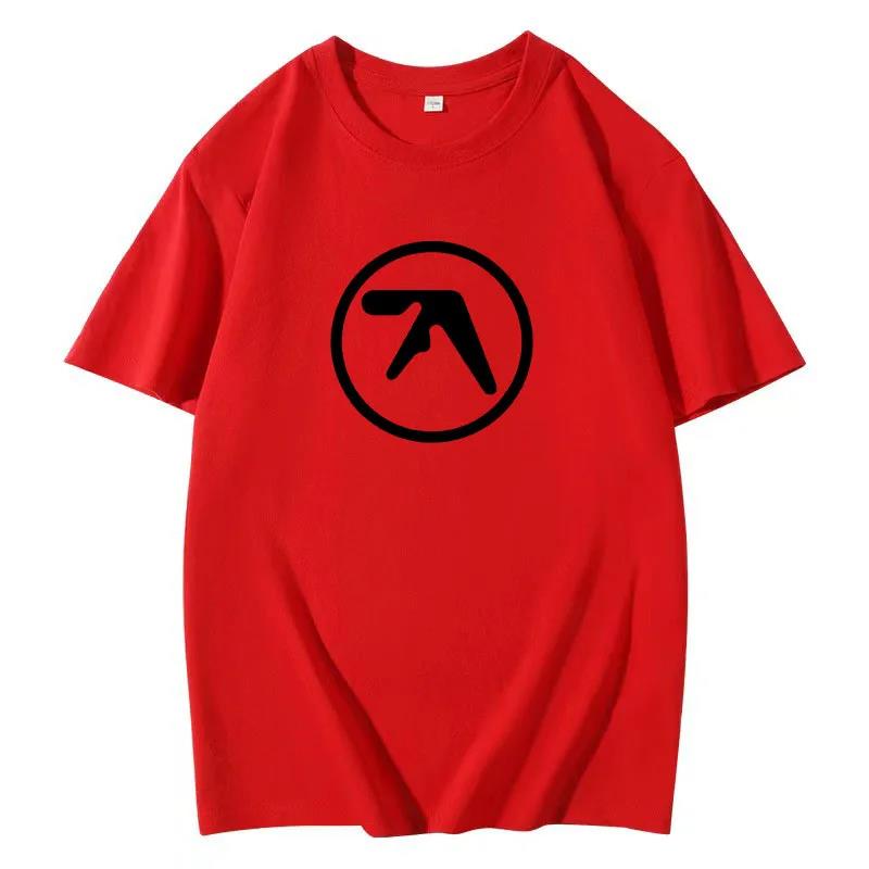 Unisexs Black Tshirt 100 Cotton Short Sleeve Tshirt Male Funny Fashion Aphex Twin Short Sleeves Cotton Comfortable Round Neck