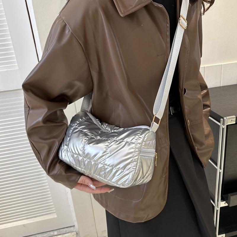 Женская наплечная сумка Повседневная нейлоновая стеганая мягкая сумка-кроссбоди в форме облака Модный дизайн Роскошные сумки-тоут Клатч-кошелек CLE