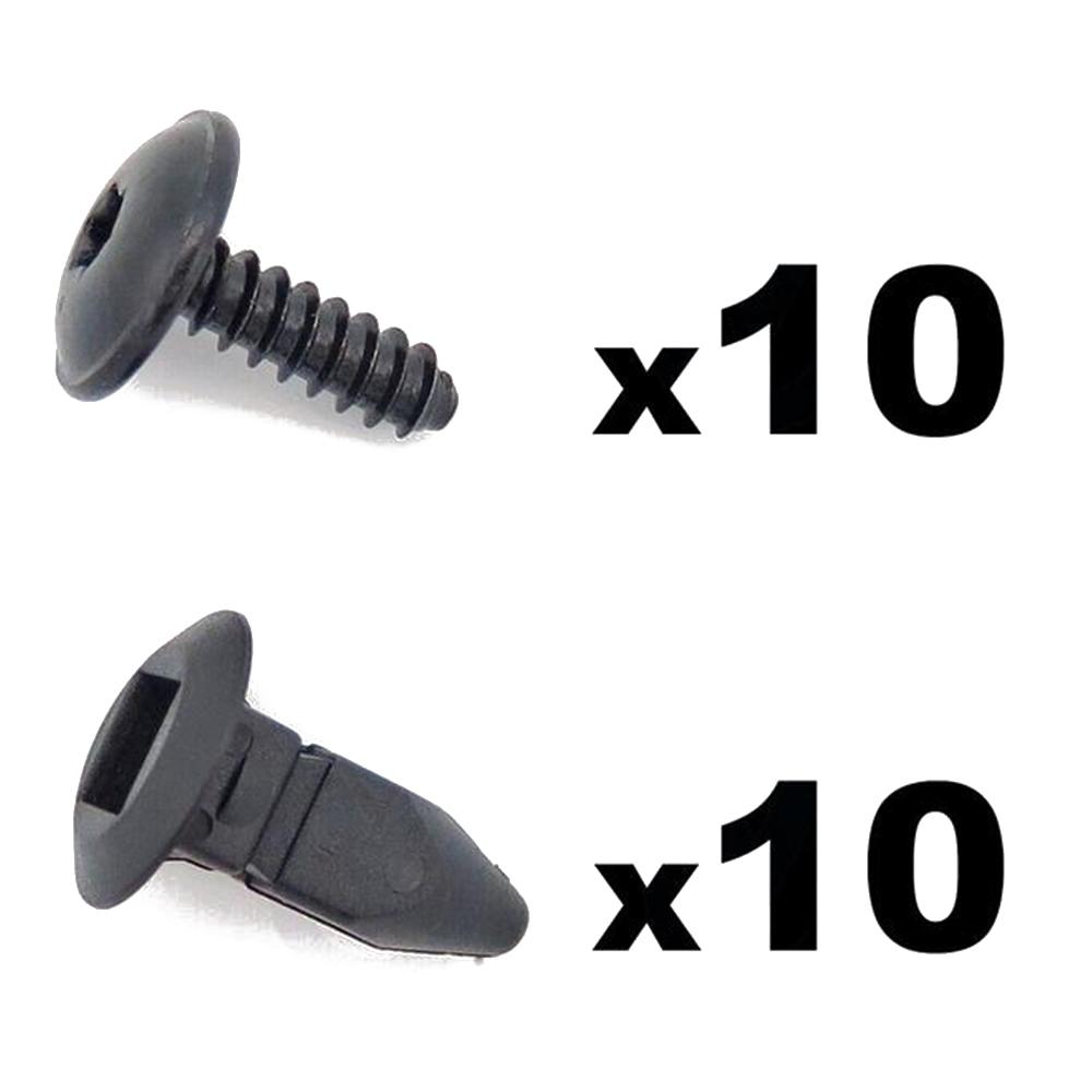 10 Компл. N90821401 N90775001 Винты и пистоны брызговика подкрылка для VW