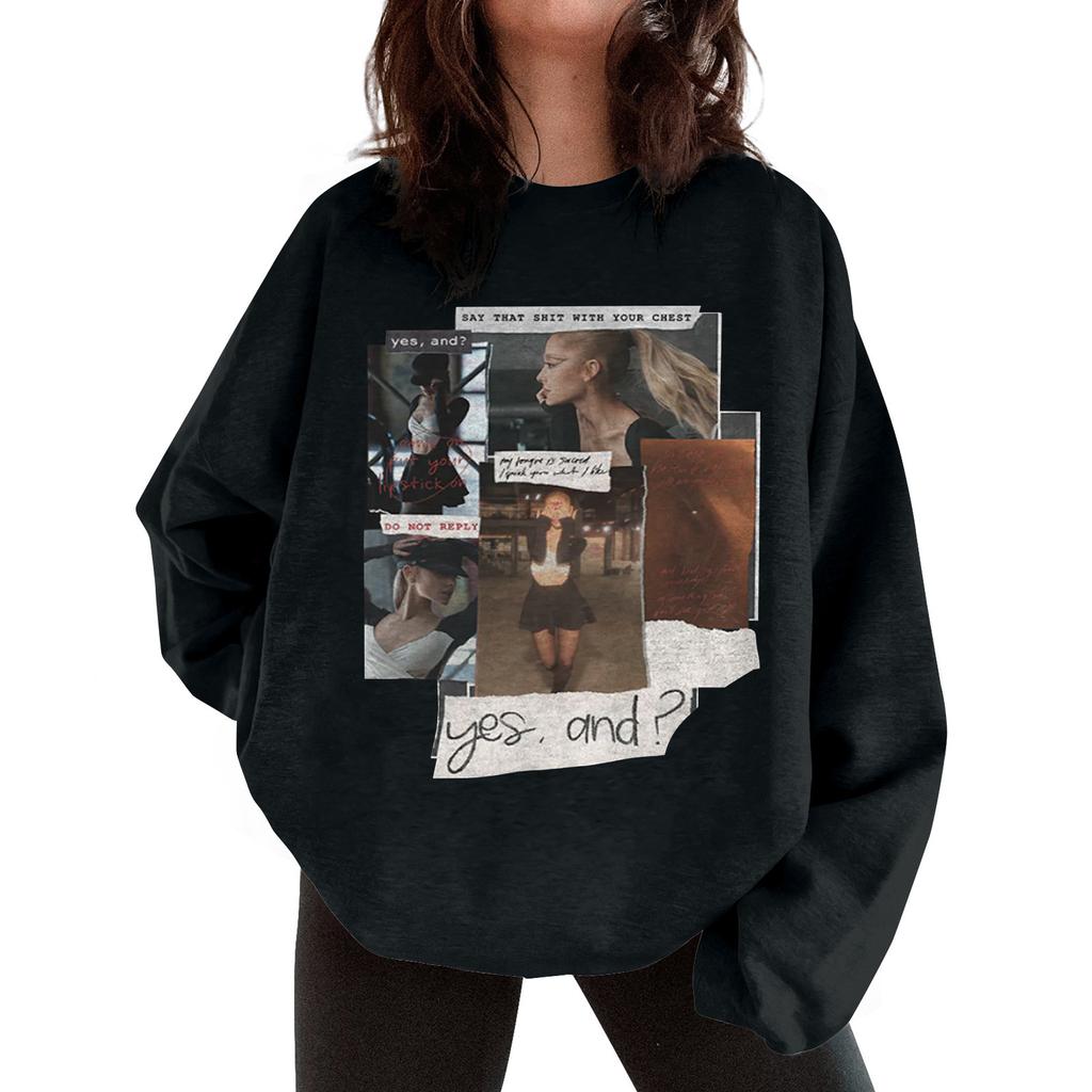 Женская свободная толстовка с капюшоном с принтом, повседневная модная спортивная толстовка