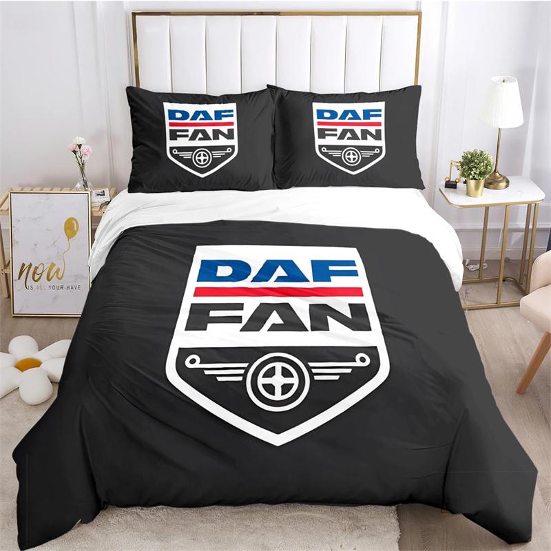Набор пододеяльника с наволочкой DAF Truck Размеры: Twin, Full, Queen, King Подарок для детей Домашний текстиль