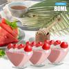 Heart Shaped Disposable Cups Pudding Jelly Mousse Ice Cream Cup Appetizer Bowl For Home Dessert Shop Food Container Plastic Cups