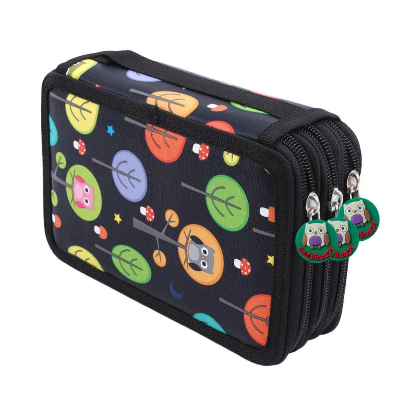 Многосекционный красочный студенческий пенал-бокс для карандашей и маркеров большой вместимости, для эскизов и рисования, для кистей, канцелярский