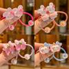 2PCS Transparent Cherry Bunny Elastic Hair Bands for Girls Children's Hair Accessories Baby Headwear Hair Ties