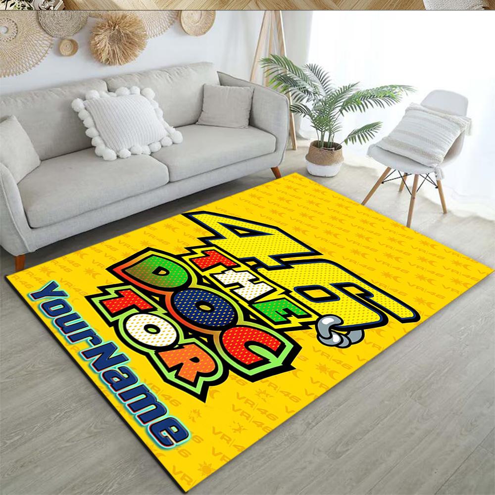 Doctor46 Personalized Name Floor Mat Suitable For Playrooms Outdoor Entryway Foyer Antislip Carpet Anime Office Decor Best For Christmas
